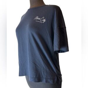 Music City Nashville League Brand Dark Blue Navy Boxy Square Fit Size Small